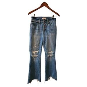 Madewell Cali Demi-Boot Jeans in Bronson Wash: Button-Front, size 25, J0512